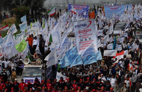 Polisi dan TNI Amankan <i>May Day</i> di Jakarta